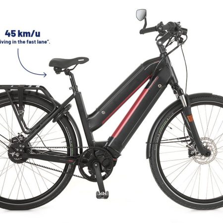 S-pedelec D1125 Dame 50 Mat Zwart 500wh-625wh